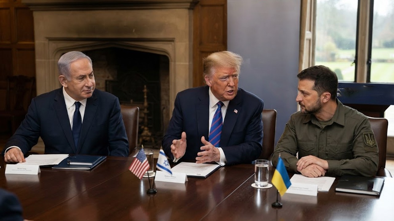 Trump hosts Netanyahu, Zelenskiy amid Iran and Ukraine crises