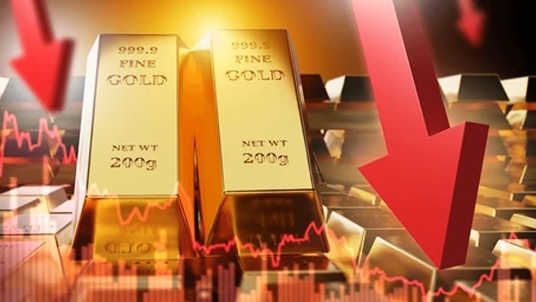 Gold prices fall by Rs3,700 per tola in Pakistan