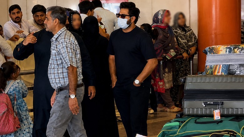 Imam-ul-Haq returns home wearing face mask after being dropped from squad