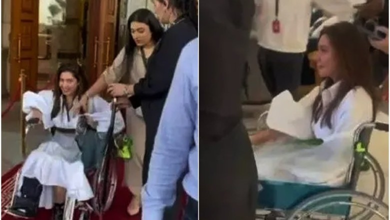 ماہرہ خان کے پاؤں میں تین جگہ سے فریکچر