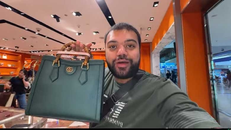 ڈکی بھائی کا اہلیہ کو 15 لاکھ روپے مالیت کے بیگ کا تحفہ