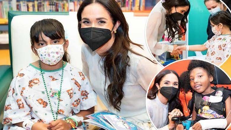 میگھن مارکل چلڈرن اسپتال پہنچ گئیں، بچوں کے ساتھ وقت گزارا