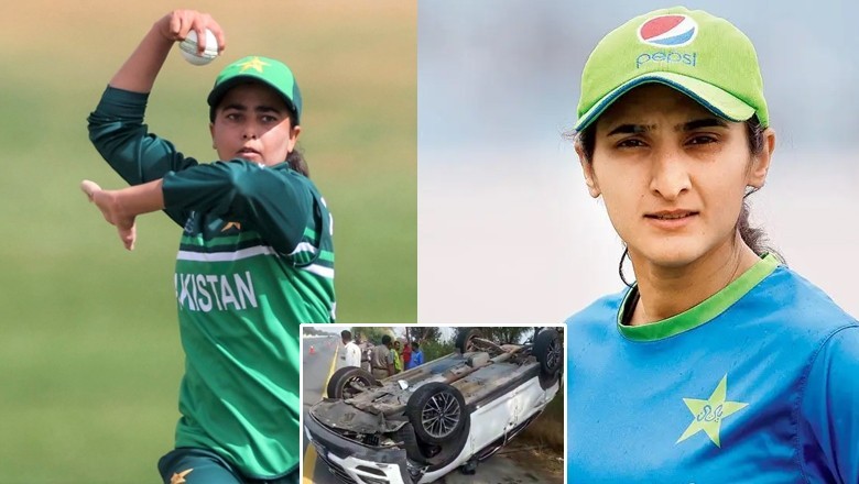 قومی ویمن کرکٹ ٹیم کی بسمہ معروف اور غلام فاطمہ کار حادثے میں زخمی