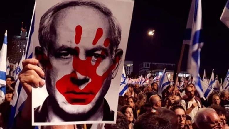 نیتن یاہو کیخلاف ہزاروں اسرائیلی سڑکوں پر نکل آئے