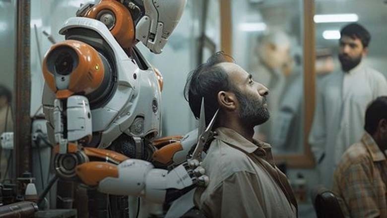 کراچی کے سیلون میں اب روبوٹ بال بنائیں گے