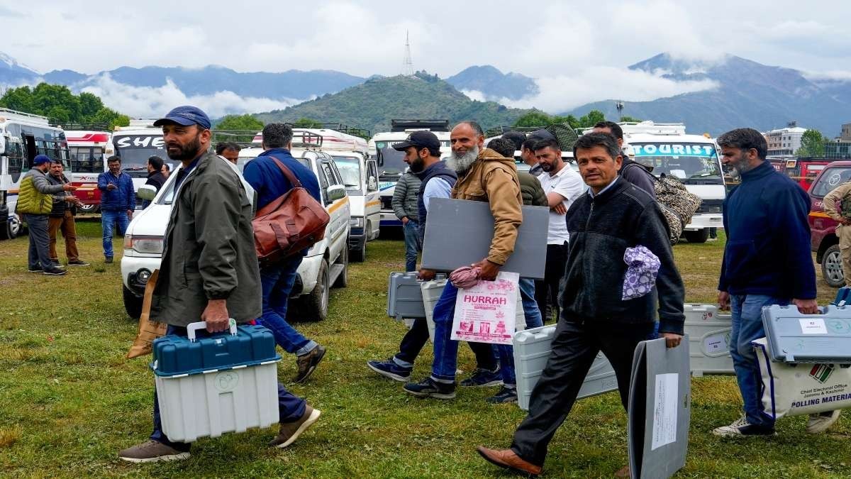 بھارت میں انتخابات، مقبوضہ کشمیر میں ووٹنگ