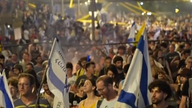 یرغمالیوں کی لاشیں ملنے کے بعد اسرائیل میں حکومت مخالف مظاہرے، پولیس کا تشدد، متعدد گرفتار