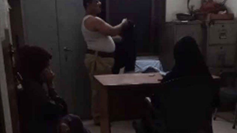 کراچی، نشے میں دھت پولیس افسر کا خاتون پر تشدد