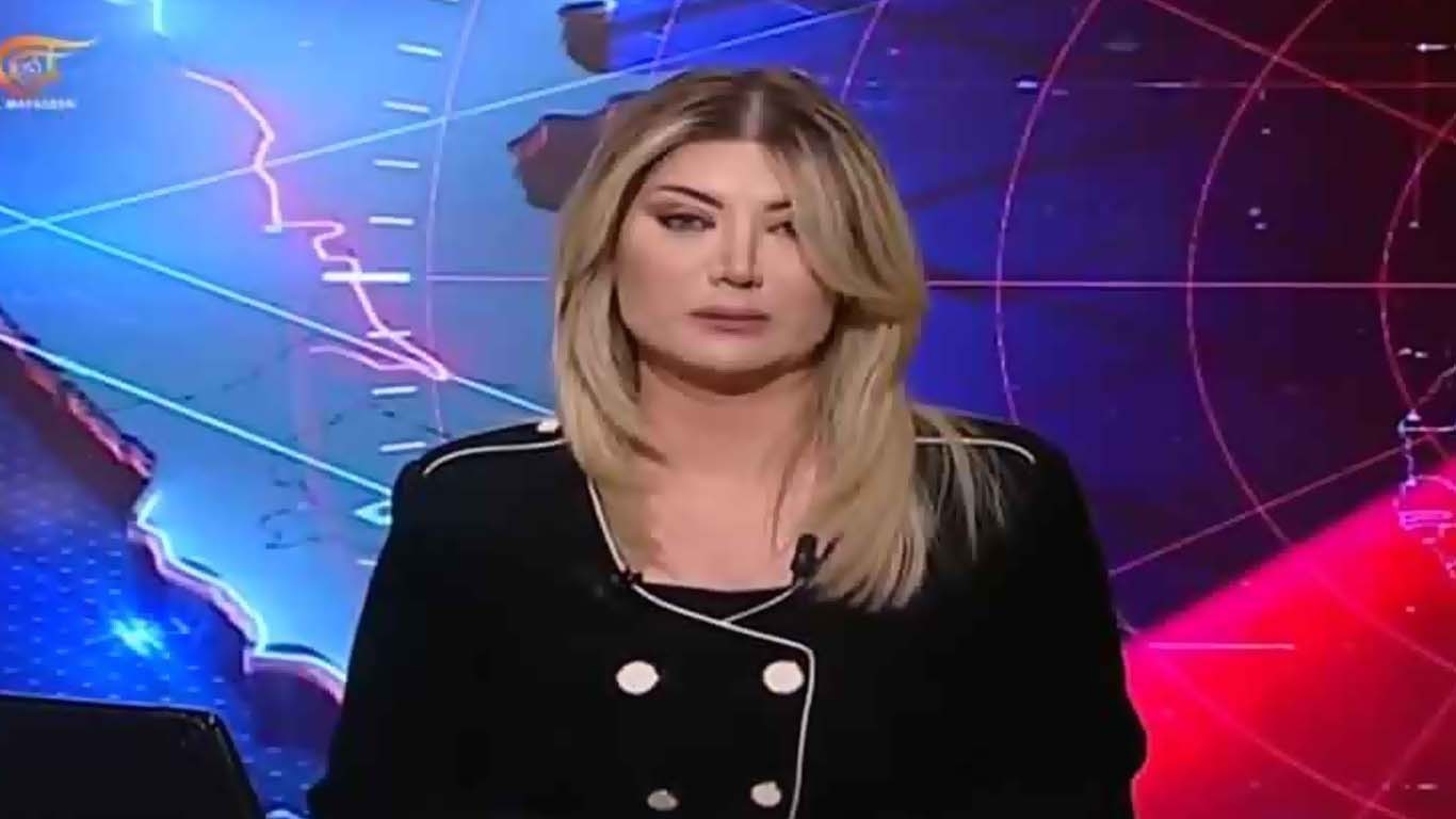 حسن نصر اللہ کی شہادت کی خبر پڑھتے ہوئے خاتون صحافی رو پڑی