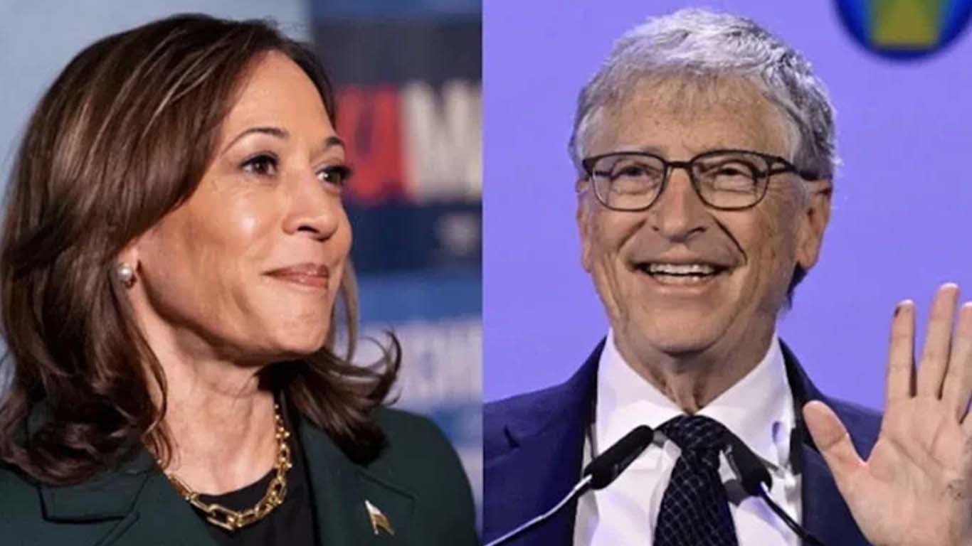 بل گیٹس نے کاملا ہیریس کی مہم کیلئے 50 ملین ڈالر عطیہ کردئیے