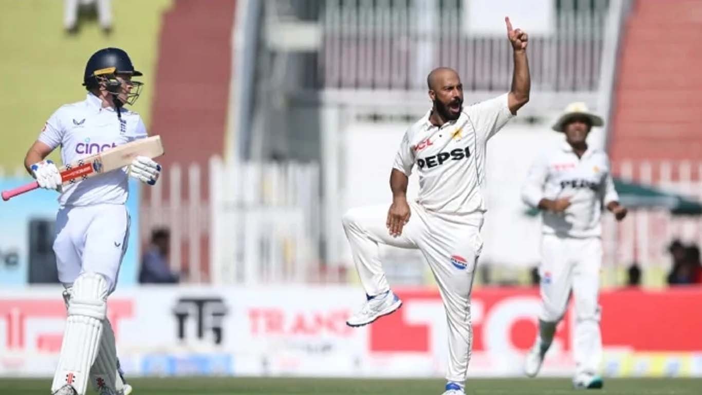 پنڈی ٹیسٹ میں پاکستان کا پلڑا بھاری، انگلینڈ کے 3 وکٹوں پر 24رنز ، 53 رنز کا خسارہ