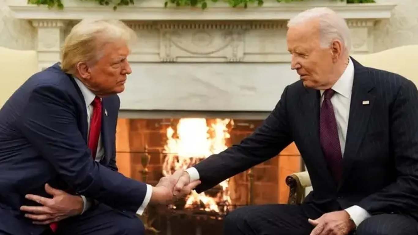 ٹرمپ کی بائیڈن کے ساتھ ملاقات، اقتدار کی پرامن منتقلی پر اتفاق