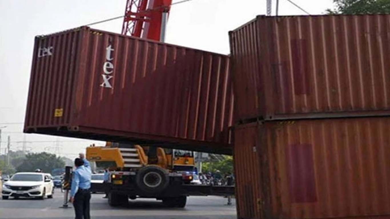 ڈی چوک کو ایک بار پھر کنٹینرز سے بند کردیا گیا