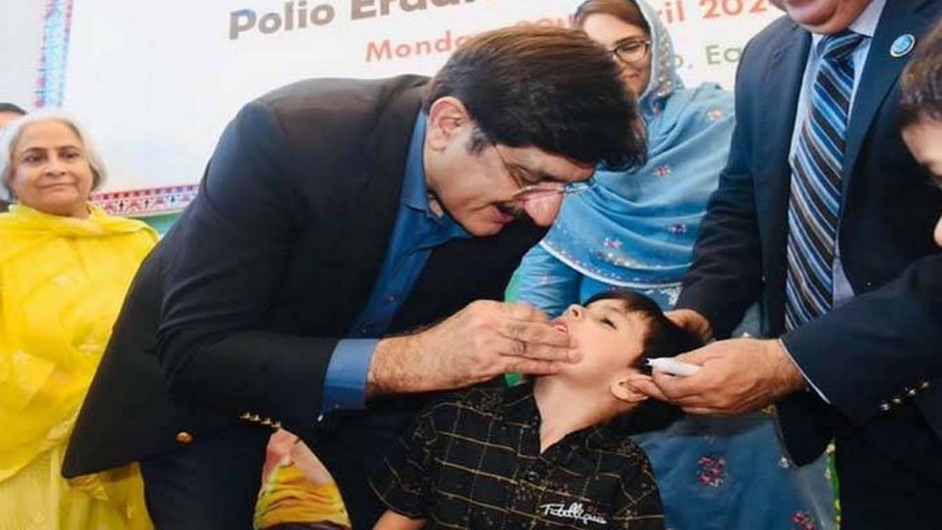 وزیر اعلی سندھ نے صوبے میں انسداد پولیو مہم کا افتتاح کردیا
