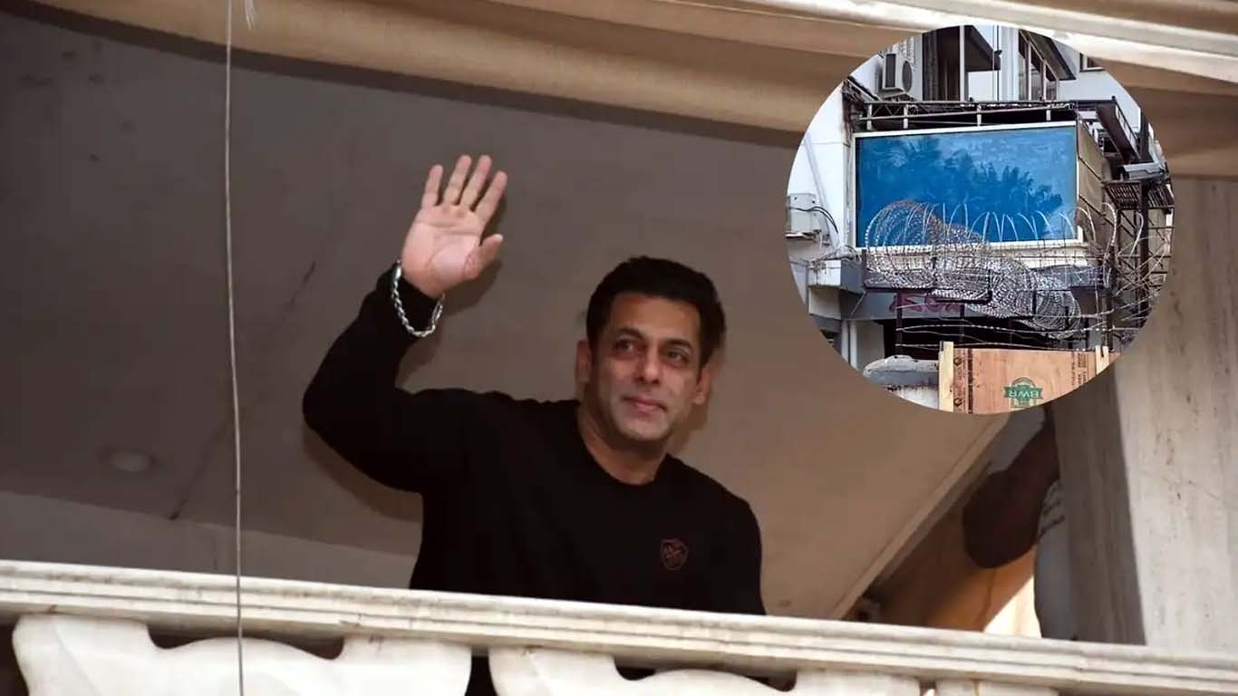 سلمان خان نے گھر کی بالکونی میں بلٹ پروف شیشہ لگوا لیا