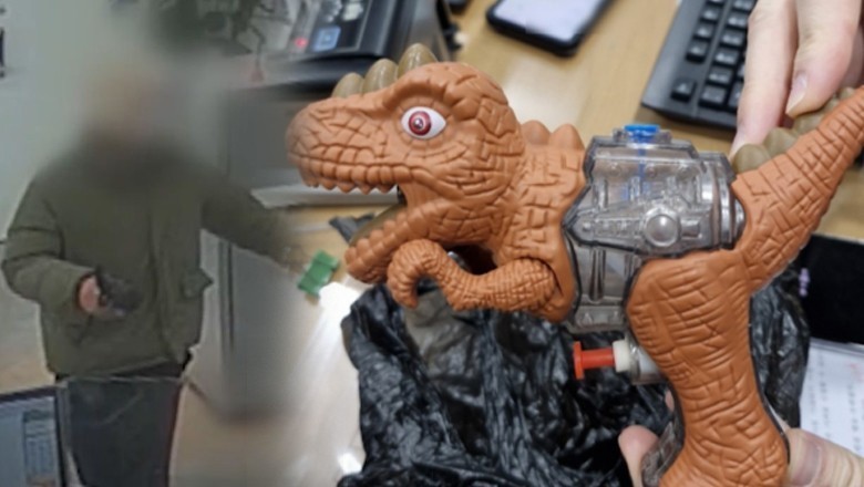 پانی کی کھلونا گن سے بینک لوٹنے کی واردات