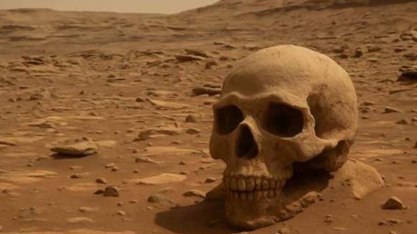 مریخ پر کھوپڑی جیسی پراسرار چٹان دریافت