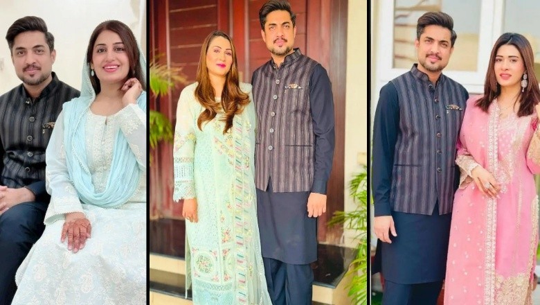 اقرار الحسن کی تین بیگمات کے ساتھ عید