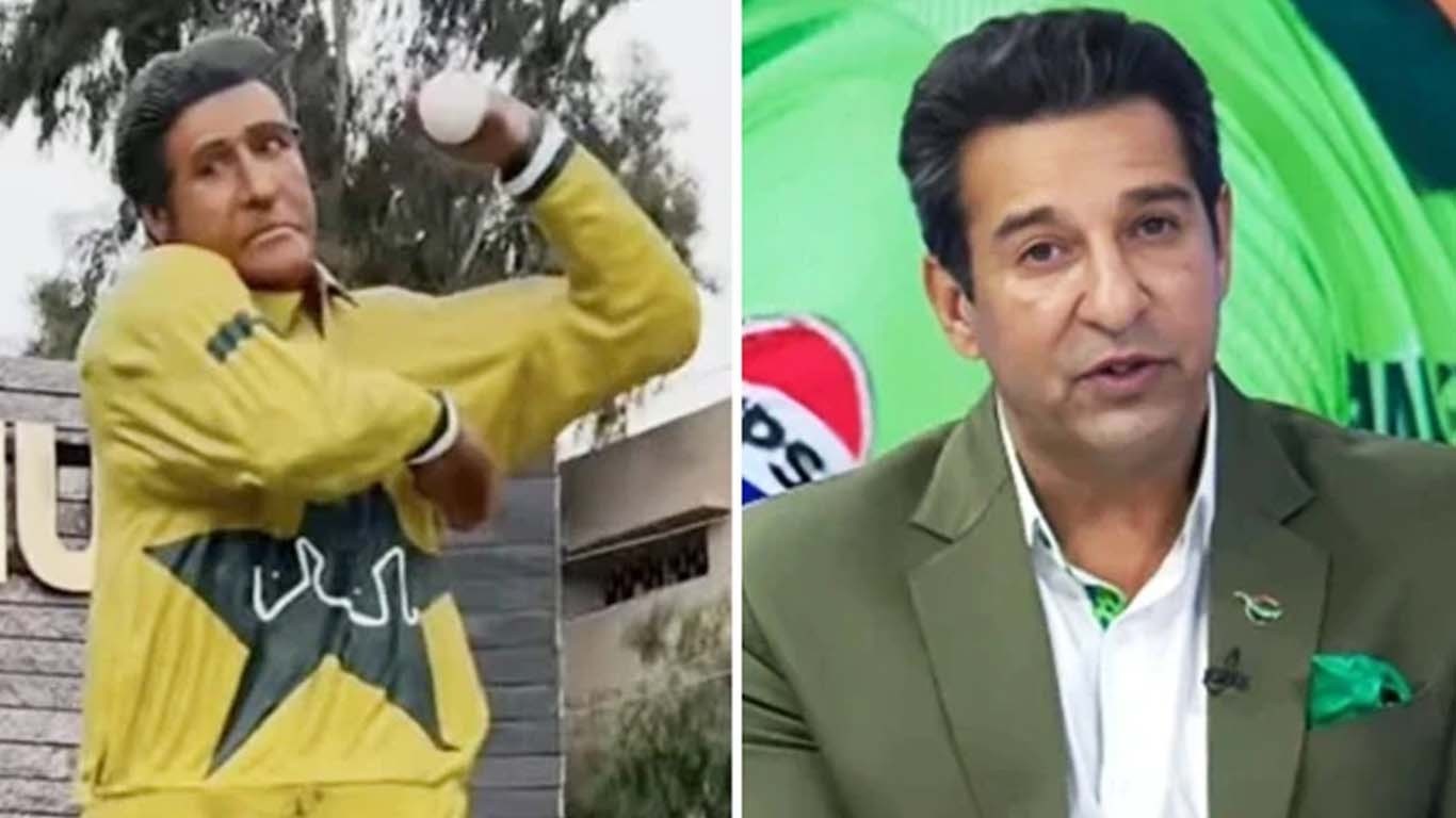 وسیم اکرم کا اپنے مجسمے کے حوالے سے بیان سامنے آگیا