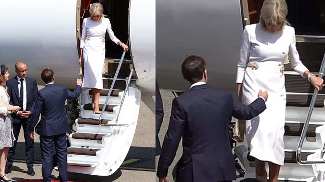 فرانسیسی خاتون اول نے پھر صدر میکرون کا ہاتھ نہ تھاما، خلش کی خبریں  زور پکڑ گئیں