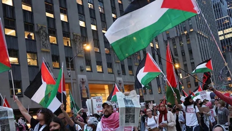 ہزاروں امریکی شہریوں نے آزاد فلسطینی ریاست کے قیام کے حق میں فیصلہ سنادیا