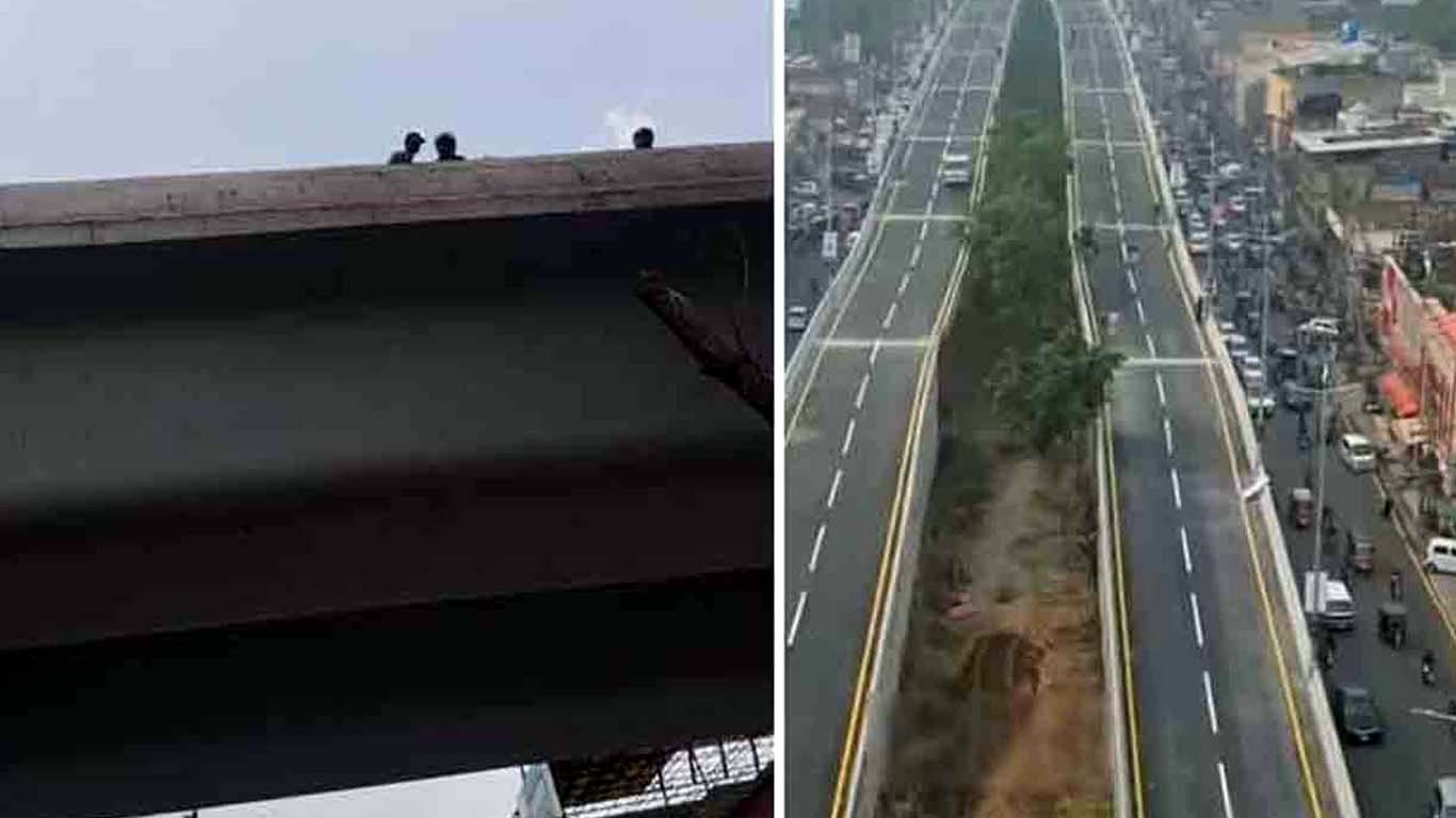 تیز رفتار گاڑی کی موٹر سائیکل کو ٹکر، خاتون پل سے نیچے گر کر جاں بحق