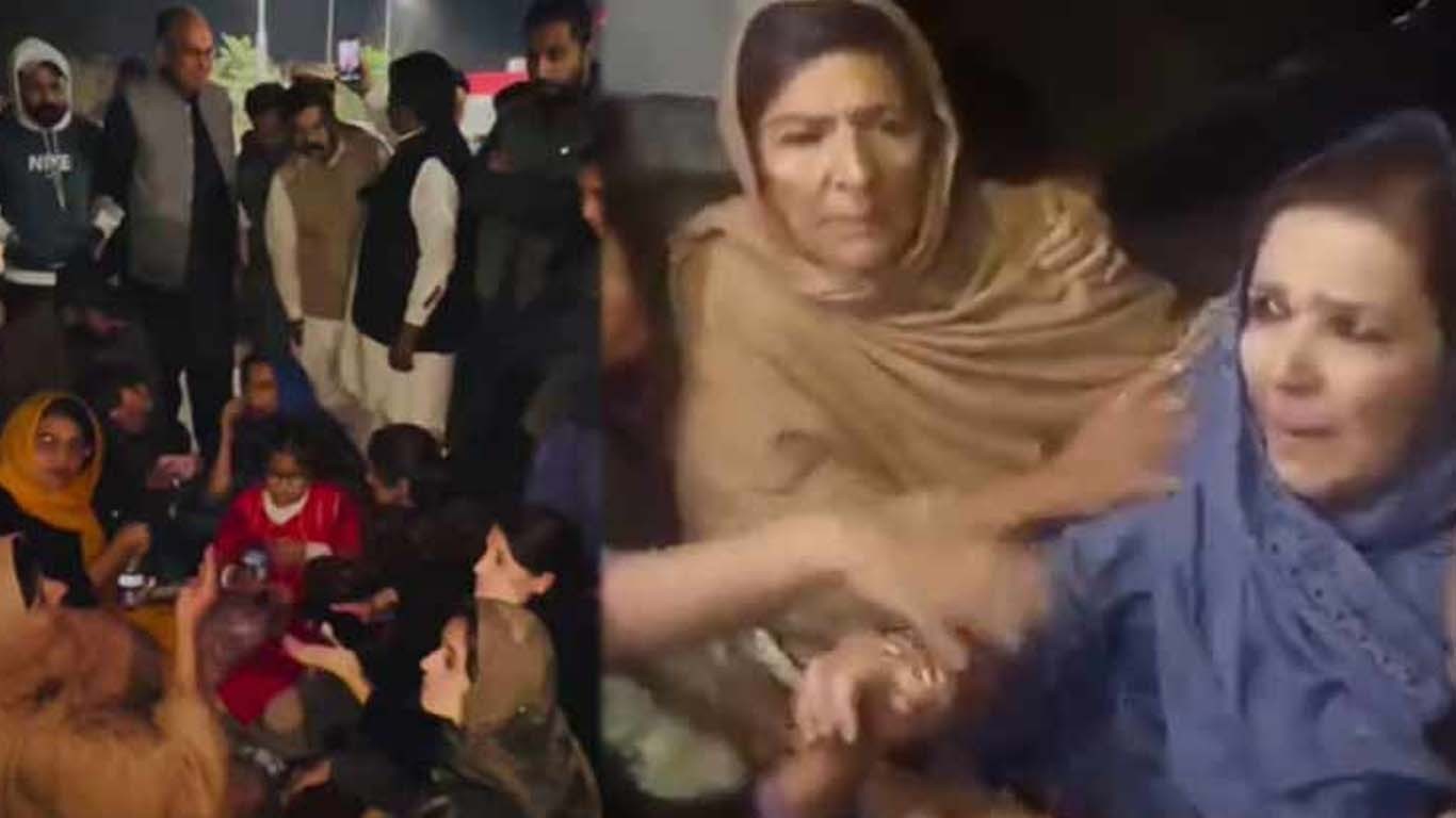 اڈیالہ جیل کے قریب علیمہ خان کا دھرنا، پولیس آپریشن کی تیاریاں