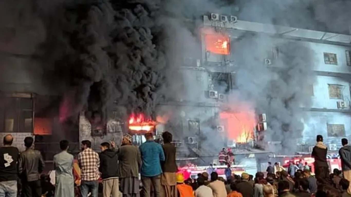 گل پلازہ میں آتشزدگی واقعہ میں مبینہ تخریب کاری کا شبہ