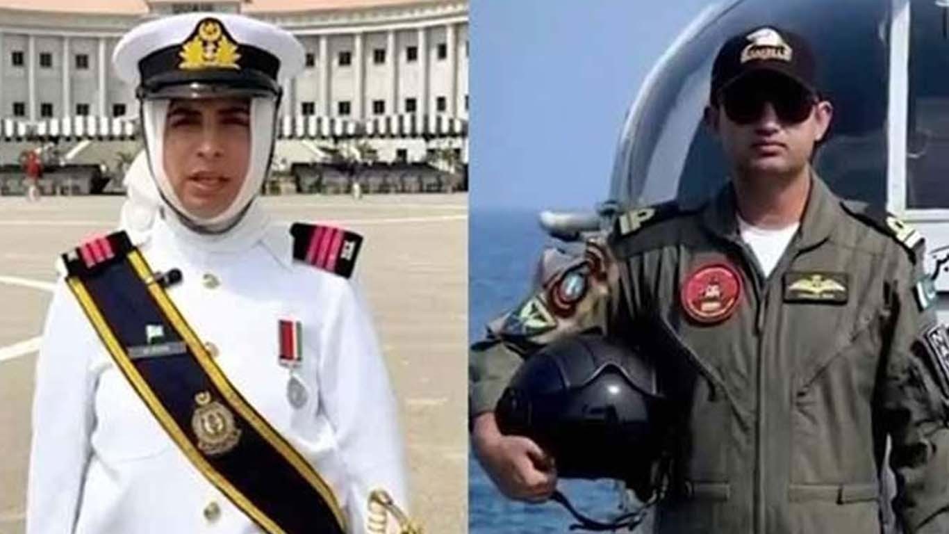 پاک بحریہ کے شہید افسر کی اہلیہ نے پاکستان نیوی میں بطور آفیسر کمیشن حاصل کرلیا