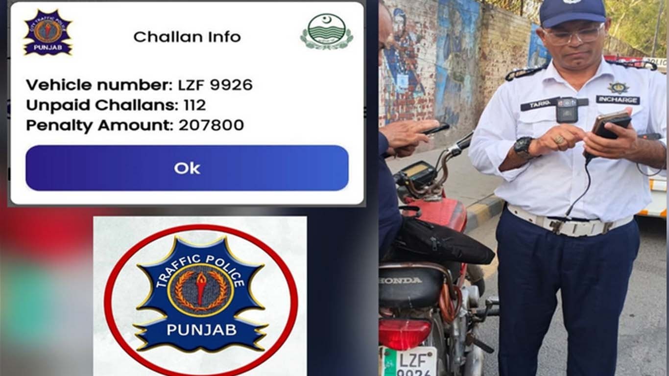 112 چالان والی موٹر سائیکل پکڑی گئی