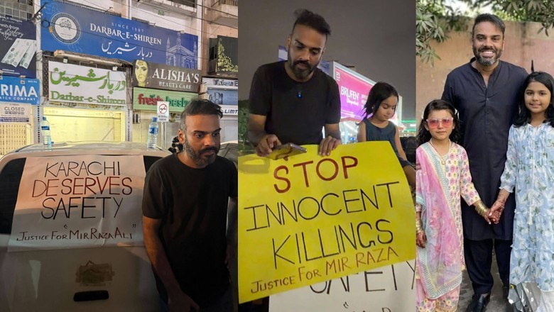 میر رضا علی کے انصاف کیلیے احتجاج، یوٹیوبر حسن بیگ کا دھمکیاں ملنے کا دعویٰ
